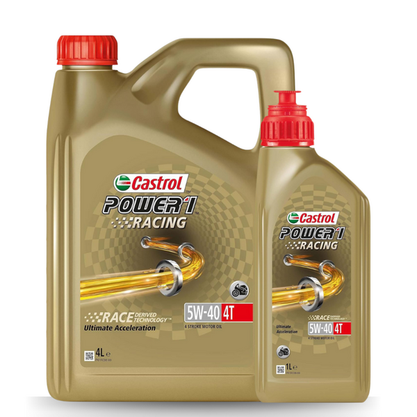 5W40 Castrol 4T Power1 Racing Moto · 1L / 4L