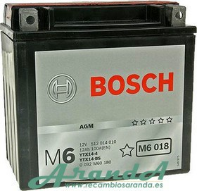 BATERIAS MOTO BOSCH 12V-12Ah-200A M6018-AGM +IZQ – EPS venta e instalacion  de baterias en cantabria