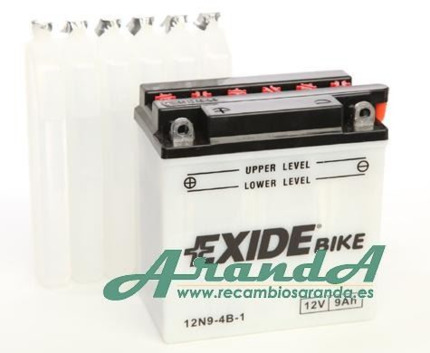 YB7-A Tudor Exide 12V 8Ah 85A · Batería para Moto