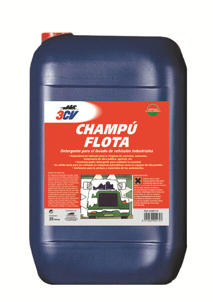 Champú Flota Industrial 3CV · Máquinas Automáticas / Alta presión · 25 Litros