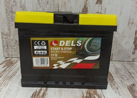 DE60.0EFB Batería Dels EFB 12V 60Ah 640A -/+ Start Stop · Alto Rendimiento