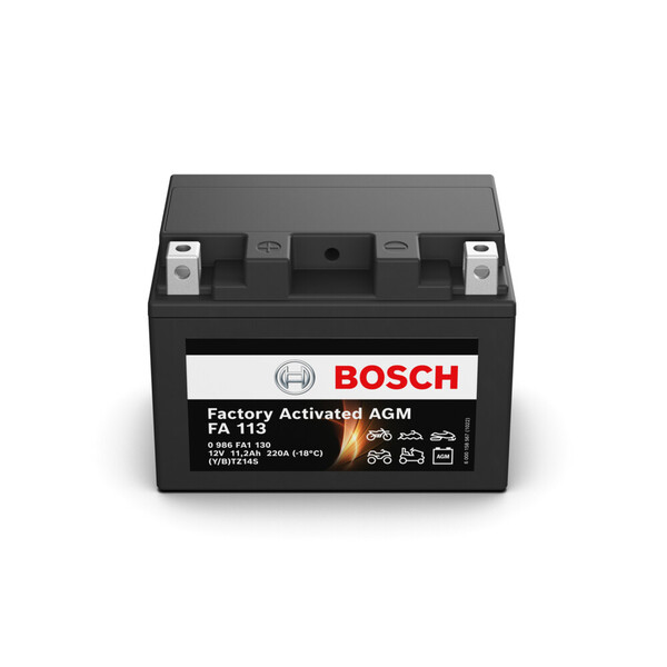 FA113 Bosch Batería AGM Moto 11,2Ah 220A · TTZ14S-4