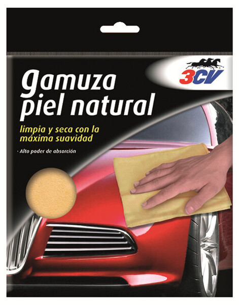 Gamuza Piel Natural 3CV · Tamaño 52x35cm