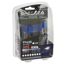 H1 Set bombillas "Spectra"  · 12V 100W + T10 AZUL