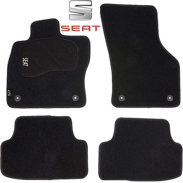 Seat Leon 1M, 1P, III, IV - Alfombrillas de alta calidad, 4 piezas,  alfombrillas para piso de automóvil, ajuste personalizado, accesorios de  Seat Leon