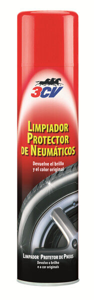 Limpiador Protector Neumáticos 3CV · Espuma Spray 520ml