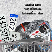 LOTE INVIERNO nº3 > Cadenas + escobillas Bosch + matrícula