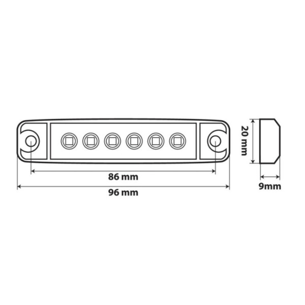 Luz de Galibo Superficie · 6 LED 12/24V (5)