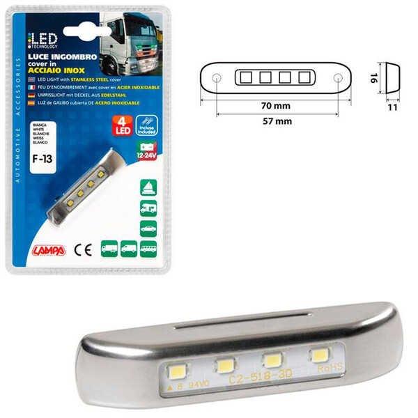 Luz de Galibo Superficie · 4LED 12/24V