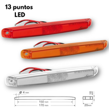 Luz Dimesional Superficie · 13 LED 12/24V