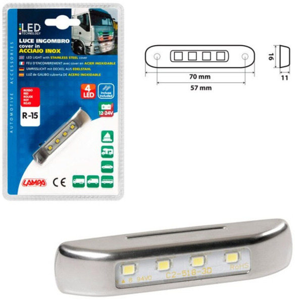 Luz de Galibo Superficie · 4LED 12/24V (2)