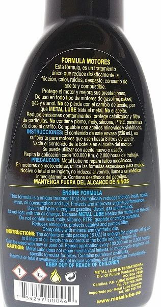 PRODUCTOS METAL LUBE 8GT - GASOLINE TREATMENT 236ML.