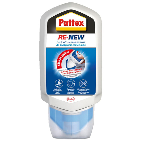 Pattex Baño Sano RE-NEW · Sellador blanco Juntas · Universal · Cartucho