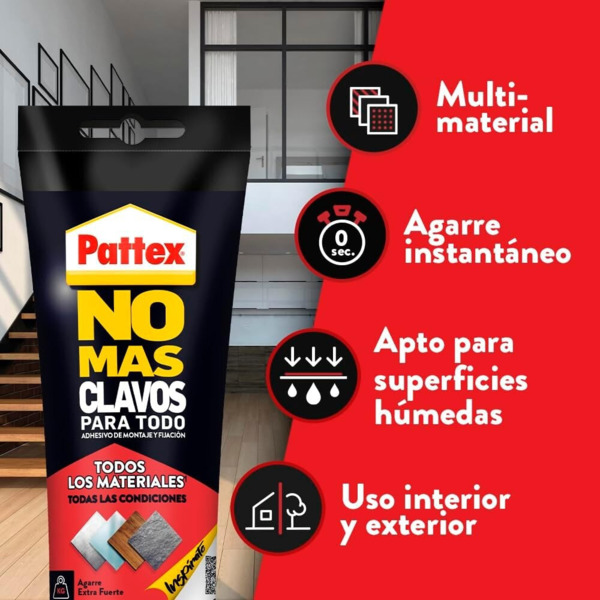 Pattex No Más Clavos · Para Todo HighTack · Adhesivo Montaje y fijación (3)