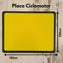 Placa Matrícula Ciclomotor Especial · Metálica · Amarilla 155x120 mm