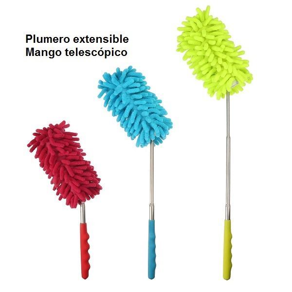 MR.SIGA Plumero extensible de microfibra sin pelusas, mango de