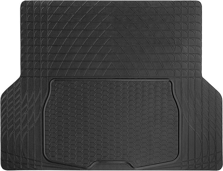 Alfombra protectora para maletero de coche recortable color negro 143 x 110  cm