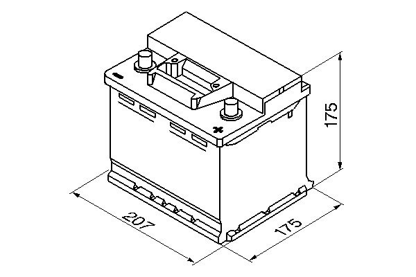 S3001 Batería Bosch S3 Turismo 12V 41AH 360A (1)