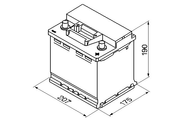 S3002 Batería Bosch 12V 45Ah 400A -/+ Turismos y Utilitarios. (1)