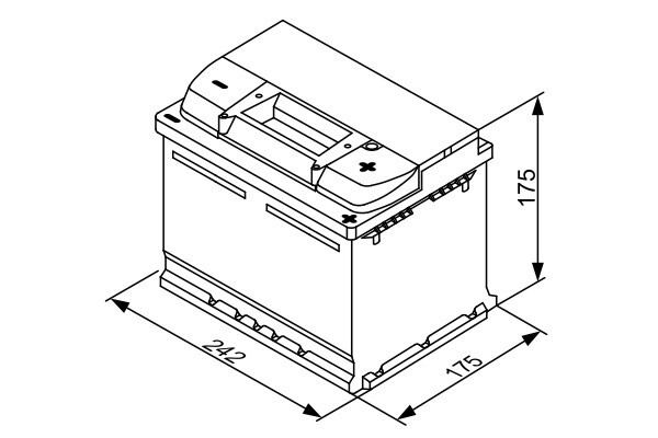 S3004 Batería Bosch 12V 53Ah 470A -/+ Turismos y Utilitarios. (1)