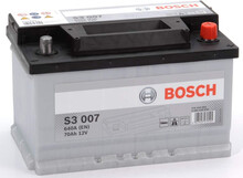 S3007 Batería Bosch 12V 70Ah 640A -/+ Turismos y Utilitarios.