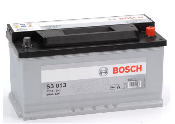 S3013 Batería Bosch 12V 90Ah 720A -/+ Motores Grandes, 4x4 y Furgones