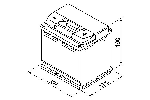 S4002 Batería Bosch 12V 52Ah 470A -/+ Turismos y Utilitarios. (1)