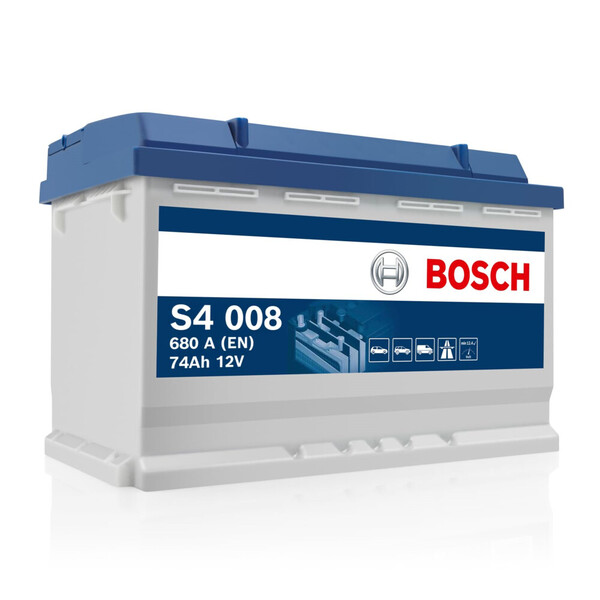 S4008 Batería Bosch 12V 74Ah 680A -/+ Turismos y Berlinas