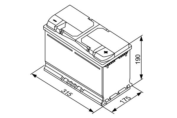 S4011 Batería Bosch S4 Turismo 12V 80AH 740A +/- (1)