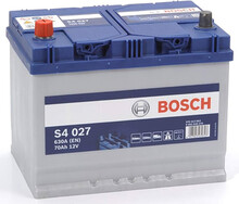 S4027 Batería Bosch 12V 70Ah 630A +/- Vehículos Asiáticos (Bornes cambiados)