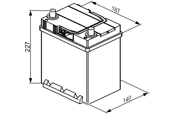 S4030 Batería Bosch S4 Turismo 12V 40AH 330A (1)