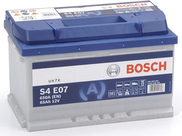 S4E07 Batería Bosch EFB 12V 65Ah 650A -/+ Start Stop · Alto Rendimiento