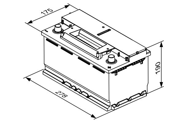 S4E08 Batería Bosch EFB 12V 70Ah 760A -/+ Start Stop · Alto Rendimiento (1)