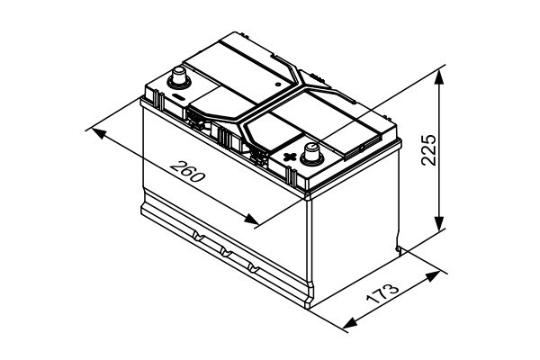 S4E41 Batería Bosch EFB 12V 72Ah 760A -/+ Start Stop · Alto Rendimiento (1)