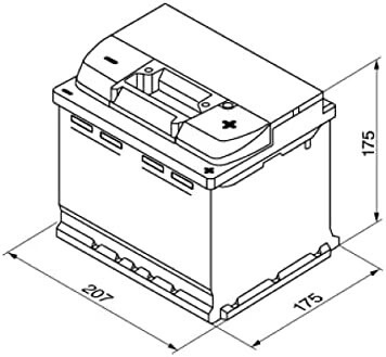 S5001 Batería Bosch 12V 52Ah 520A -/+ Alto Rendimiento (1)