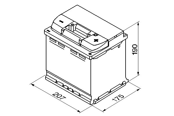 S5002 Batería Bosch 12V 54Ah 530A -/+ Alto Rendimiento (1)