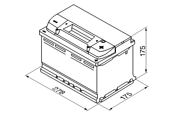 S5007 Batería Bosch 12V 74Ah 750A -/+ Alto Rendimiento (1)