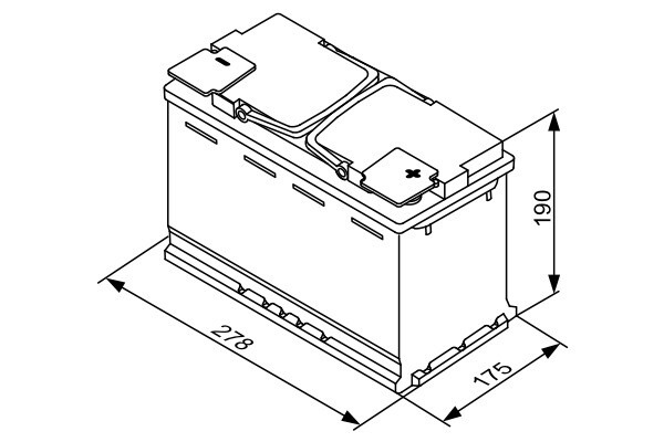 S5A08 Batería Bosch AGM 12V 70Ah 760A -/+ Start Stop · Alto Rendimiento (1)