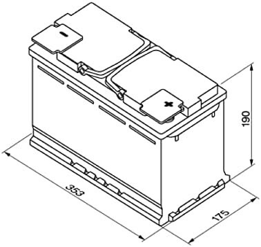 S5A13 Batería Bosch AGM 12V 95Ah 850A -/+ Start Stop · Alto Rendimiento (1)