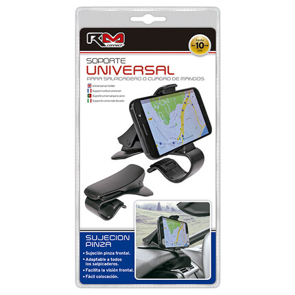 Soporte Universal Coche Parabrisas Pinza Luna con Ventosa Brazo para Movil  GPS