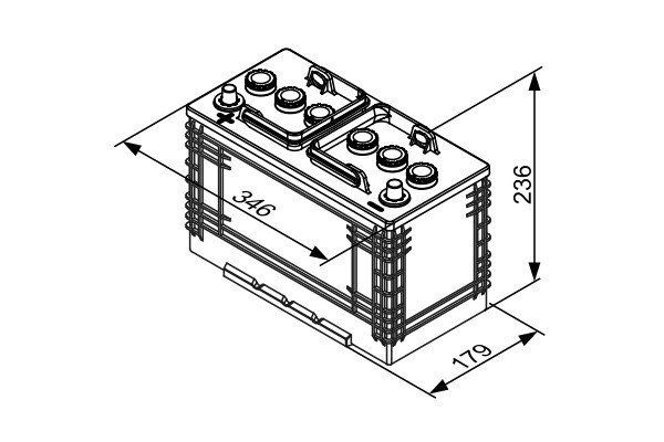 T3037 Bosch 12V 110AH 680A · Batería Gama T3 · Industrial y Maquinaria (1)