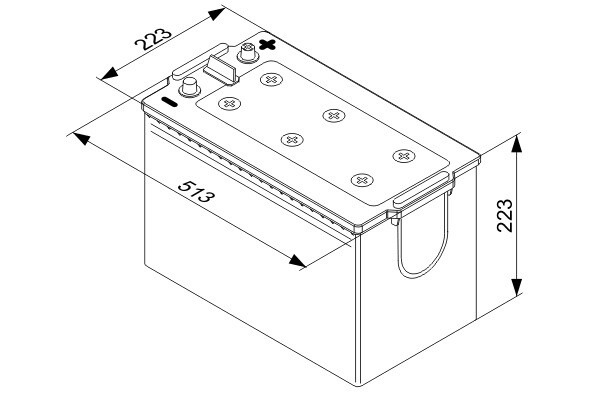 T4077 Bosch 12V 170AH 1000A · Batería Gama T4 HD · Industrial y Maquinaria (1)