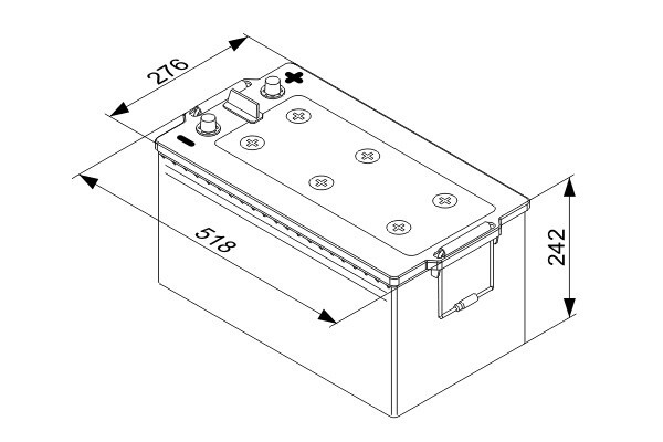 T5080 Bosch 12V 225AH 1150A · Batería Gama T5 HDE · Industrial y Maquinaria (1)