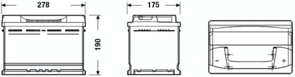 TB740 Batería Tudor Technica 12V - 74Ah - 680A ·Turismos y Berlinas (1)