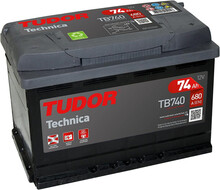 TB740 Batería Tudor Technica 12V - 74Ah - 680A ·Turismos y Berlinas