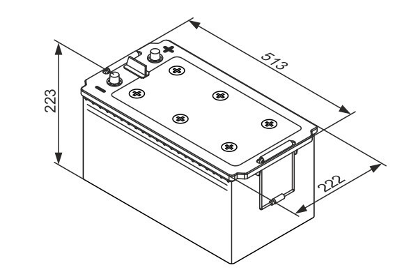 TE077 Bosch 12V 180AH 1000A · Batería Gama TE EFB · Industrial y Maquinaria (1)