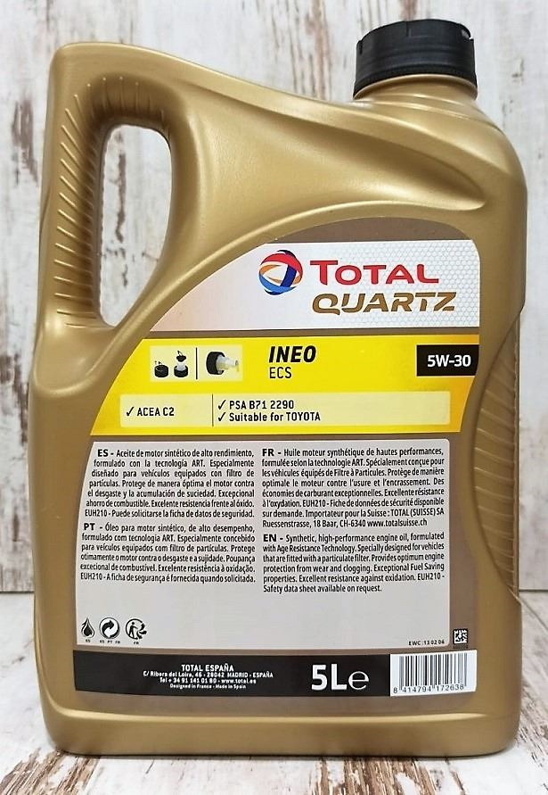 Aceite Total Quartz Ineo ECS 5W30 5 L - 30,90€ 